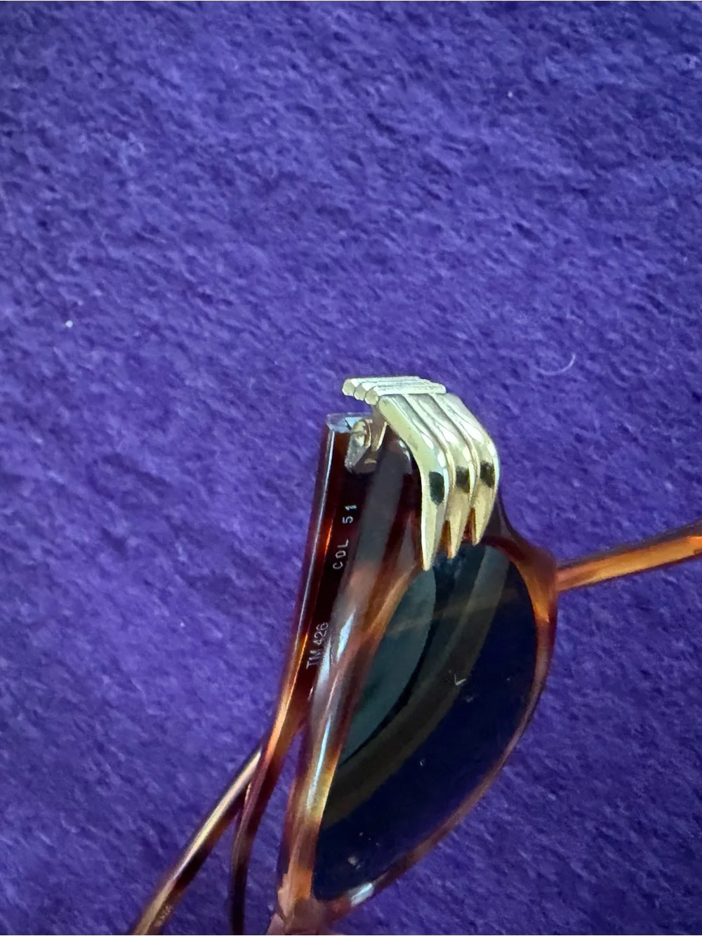 Vintage Thierry Mugler Tortoiseshell Oval Sunglasses - cat eye